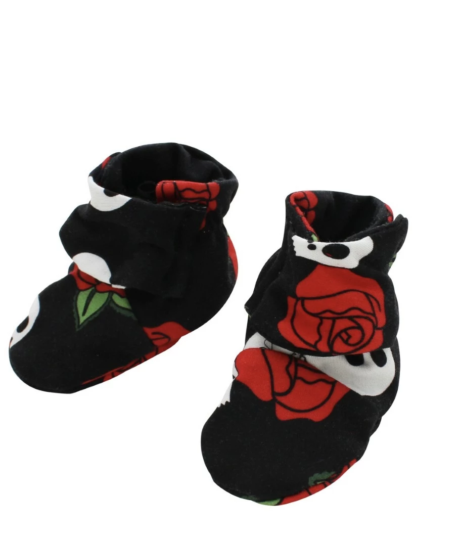 Skull And Roses Booties 1 Skull And Roses Booties