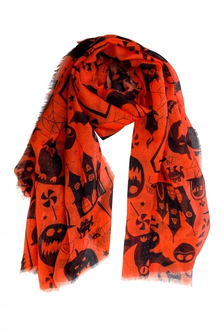 Laughing Pumpkin Scarf 1 Laughing Pumpkin Scarf