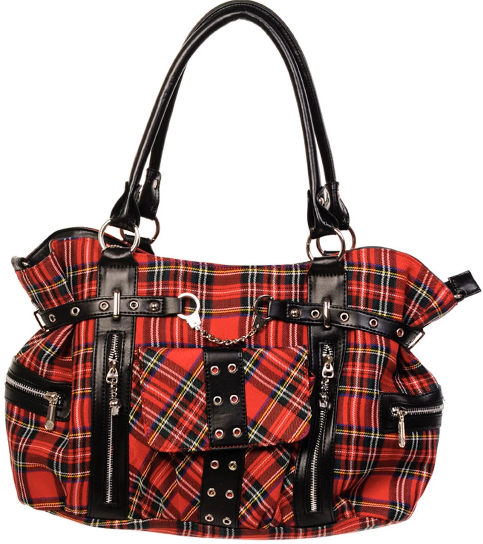 Punk Rise Handbag – Tartan 1 Punk Rise Handbag – Tartan