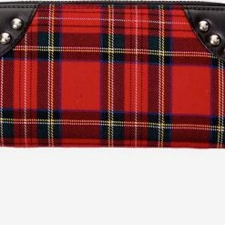 Punk Handcuff Wallet -Sourpuss shop 1408367126WBN 1427 RED TARTAN 2