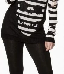 Skull Magic Pullover -Sourpuss shop 1499255543JP1536 BLACK WHITE 2