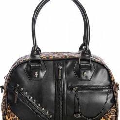 Leopard Skull Handbag -Sourpuss shop 1611676301BG34250 BLACK1 1