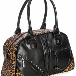 Leopard Skull Handbag -Sourpuss shop 1611676301BG34250 BLACK2