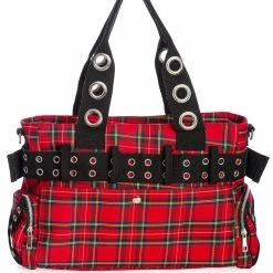 Camdyn Punk Zip Handbag Red -Sourpuss shop 1611698240BG34257 RED3