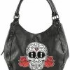 Skull & Roses Print Hobo
