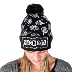 F Off Punk Patch Beanie