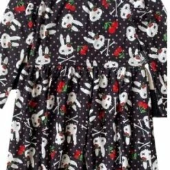 Cherries Bunnies L/S Dress
