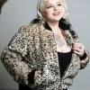 Leopard Fur Bomber Jacket