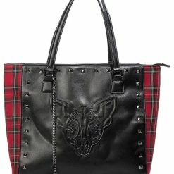 Phantom Tote Bag -Sourpuss shop Phantom Form Tote Bag Red Tartan Banned Apparel 3 bca21d54 46b4 4880 974f 2d8323f302a0 1000x.jpg