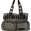 Punk Zip Stripe Handbag