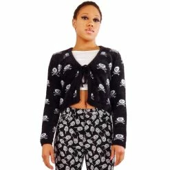Skull & Bones Mohair Cardigan -Sourpuss shop cardigan fuzzy mohair skull bones 138460 1100x.jpg