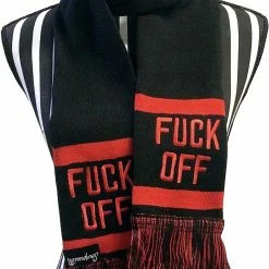 F Off Knit Scarf