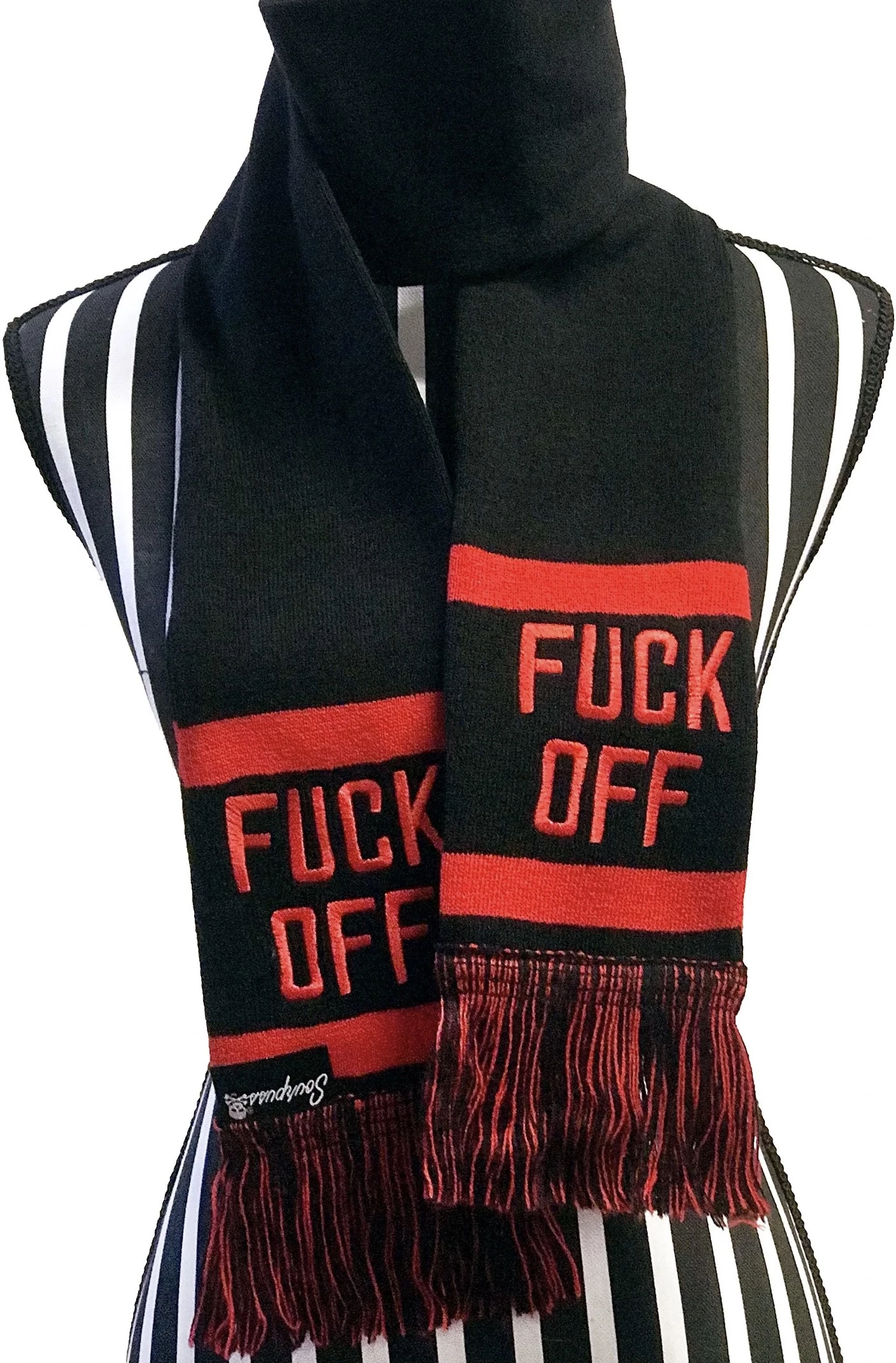 F Off Knit Scarf 1 F Off Knit Scarf