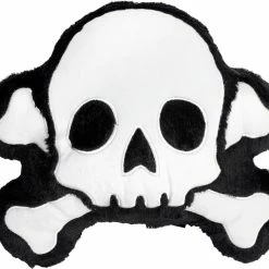 Furry Skull & Bones Pillow -Sourpuss shop furry skull bones pillow.jpg
