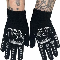 Book Of Spells Knit Gloves
