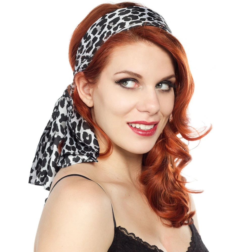 Leopard Grey Bad Girl Scarf 1 Leopard Grey Bad Girl Scarf