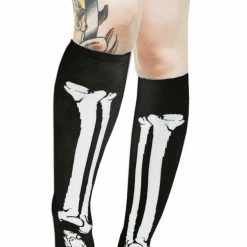 Bones Black 17″ Socks