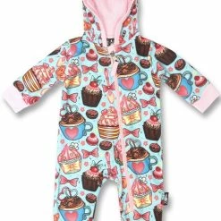 Cupcakes Hooded Baby Romper