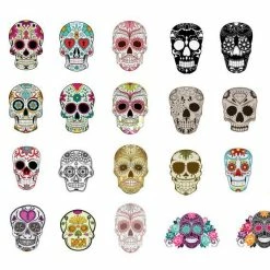 SugarSkull Nails Decal Set #1 – Postage Included