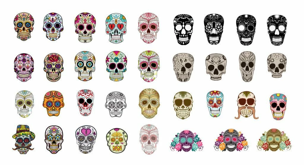 SugarSkull Nails Decal Set #1 – Postage Included 1 SugarSkull Nails Decal Set #1 – Postage Included
