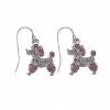 Retro Poodle Bling Earrings