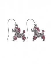 Retro Poodle Bling Earrings