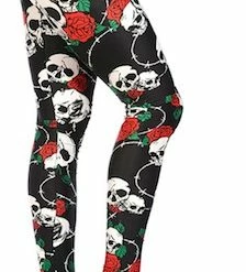 Skull Rose Leggings – XL/16
