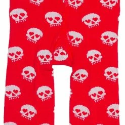 Skull Baby Leggings Red/Wht
