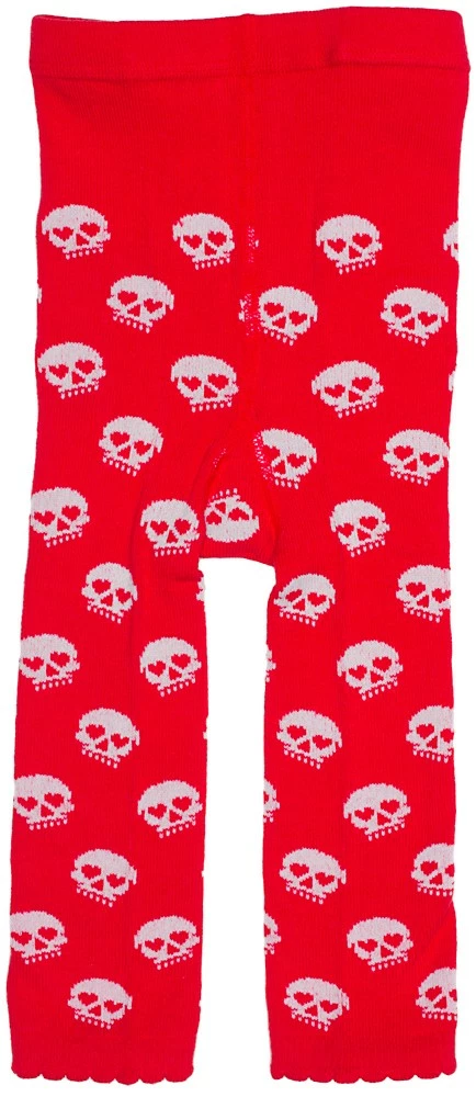 Skull Baby Leggings Red/Wht 1 Skull Baby Leggings Red/Wht