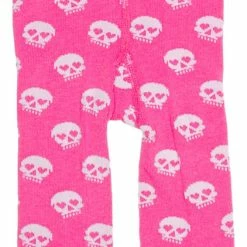 Skull Baby Leggings Pnk/Wht