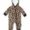 Leo Tan Hooded Baby Romper