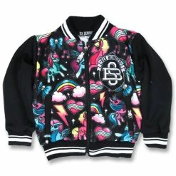 Unicorn Bomber Jacket Black