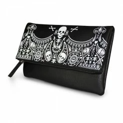 Skull Bandana Fold Over Clutch/Purse