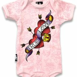 True Love Flash Onesie Pink