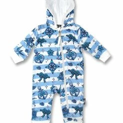 Nautical Hooded Romper – 18/24Mnths