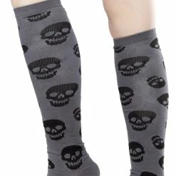 Lust For Skull Socks Grey