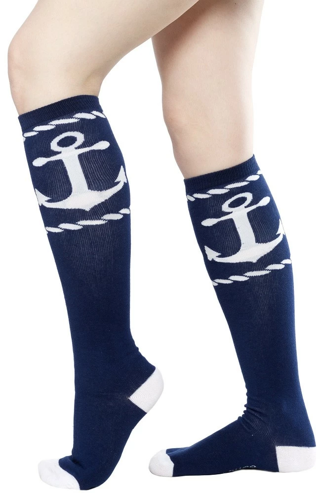 Rope Anchor Socks Navy 1 Rope Anchor Socks Navy