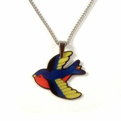 Swooping Swallow Necklace In Gift Box