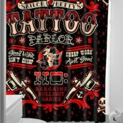 Tattoo Parlour Shower Curtain