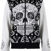 Skull Pentagram Hoodie B/W – SML