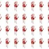 Bloody Hand Print Nail Decals – Postage Included