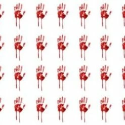 Bloody Hand Print Nail Decals – Postage Included