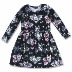 Cute Bats L/S Dress 4/6yrs
