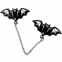 Nocturnal Bats Enamel Pin Set
