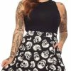 Skull Duggery Skater Skirt