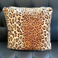 Velvet Leopard Pillow