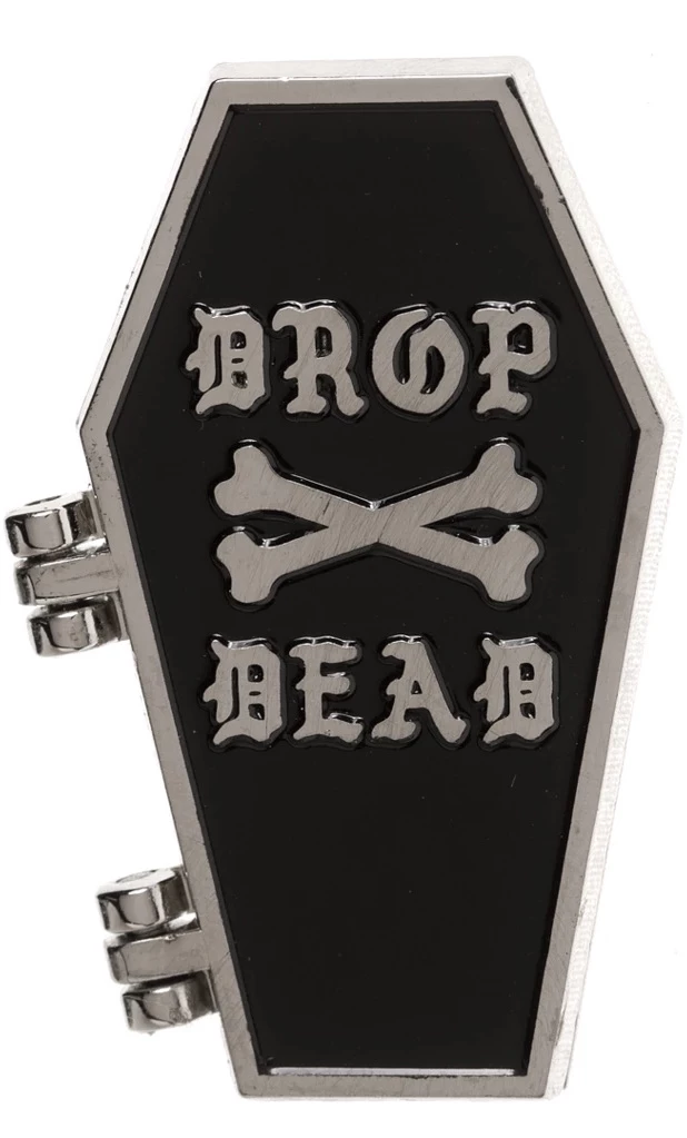 Drop Dead Enamel Pin 1 Drop Dead Enamel Pin