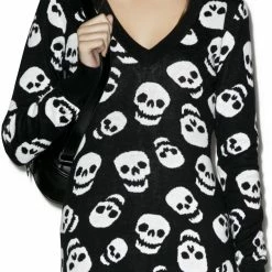 Lust For Skulls Sweater Dress